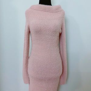 Iris Basic Pink Midi Dress